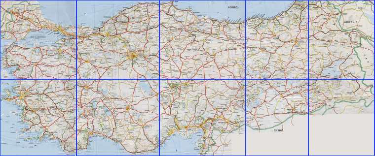 Road map of Turkey